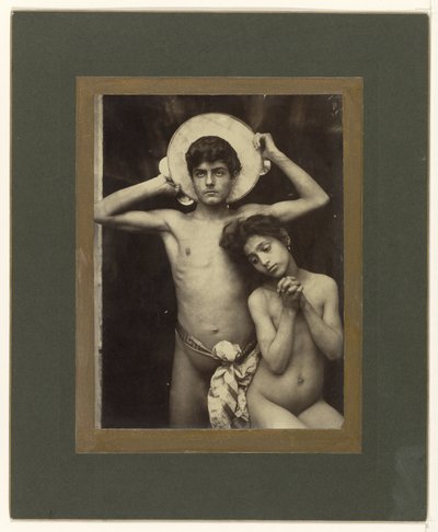 menino e menina nus de Baron Wilhelm von Gloeden