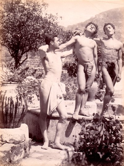 estudo de nus masculinos, c.1900 de Baron Wilhelm von Gloeden