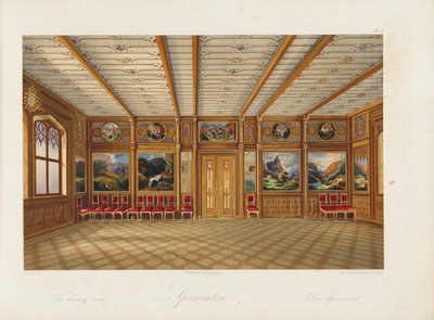 Sala de jantar Oscarshal, 1852 de Wilhelm von Hanno