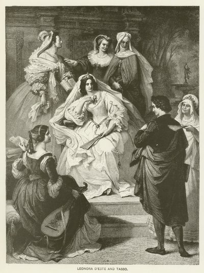 Leonora dEste e Tasso de Wilhelm von Kaulbach