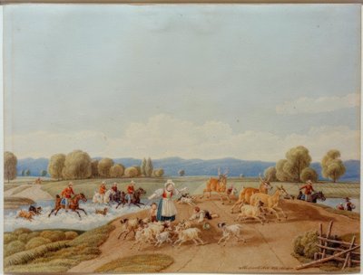 A caça ao veado de Wilhelm von Kobell