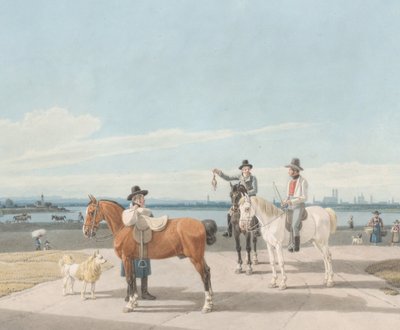 Cavaleiros perto de Munique, 1830. de Wilhelm von Kobell