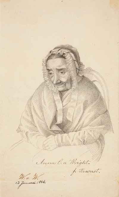 Anna Christina von Wright, avó do artista de Wilhelm von Wright