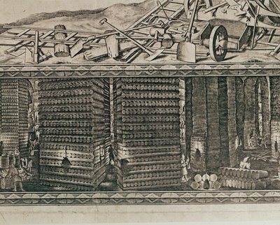 Die Salzminen von Wieliczka bei Krakau produzierten etwa ein Drittel des Einkommens der polnischen Könige von Willem (c.1597-1660) Hondius