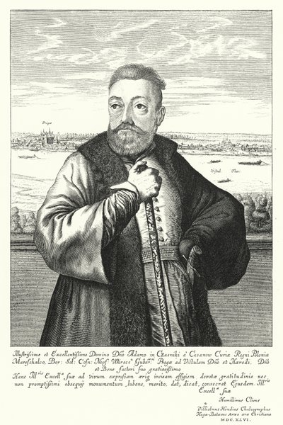 Adam Kazanowski, fidalgo polaco-lituano (gravura) de Willem (c.1597 1660) Hondius