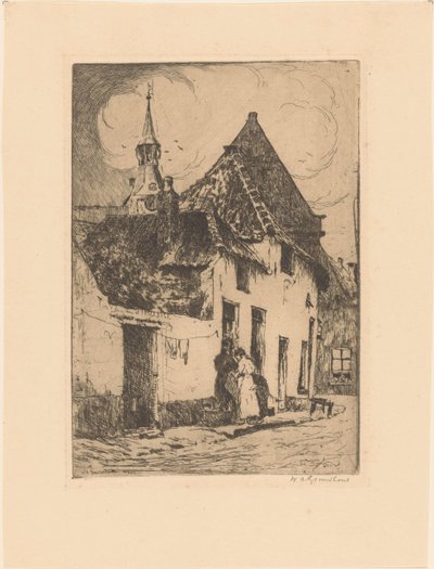 Hattem (título original no objeto) de Willem Adrianus Grondhout (signed by artist)