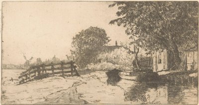 Casa à beira-mar no distrito de Binckhorst, em Haia de Willem Adrianus Grondhout (signed by artist)
