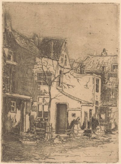 Casas em Rijswijk de Willem Adrianus Grondhout (signed by artist)