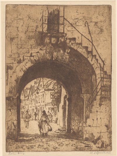 Rothenburg (título original sobre o objecto) de Willem Adrianus Grondhout (signed by artist)