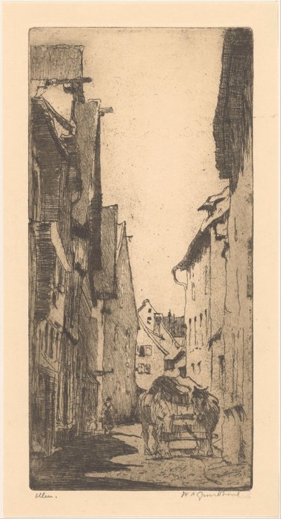 Ulm (título original sobre o objecto) de Willem Adrianus Grondhout (signed by artist)