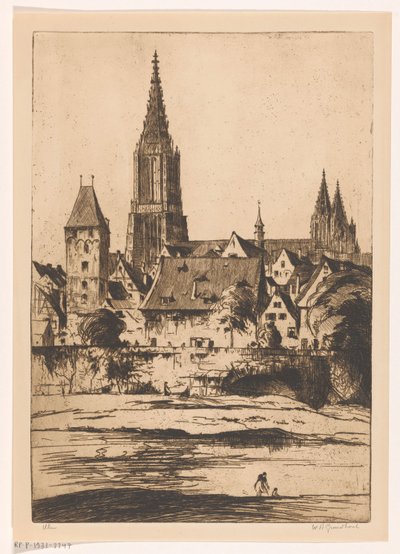 Ulm (título original sobre o objecto) de Willem Adrianus Grondhout (signed by artist)