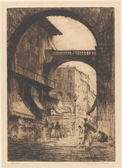 Verona (título original no objeto) de Willem Adrianus Grondhout (signed by artist)