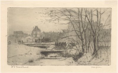 Voorjaar (título original sobre o objecto) de Willem Adrianus Grondhout (signed by artist)