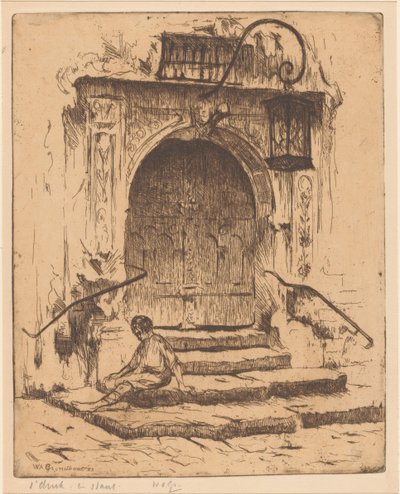 Portão da Câmara Municipal em Rothenburg ob der Tauber de Willem Adrianus Grondhout