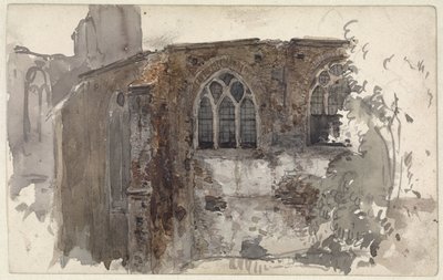 Ruína de uma igreja de Willem Anthonie van Deventer
