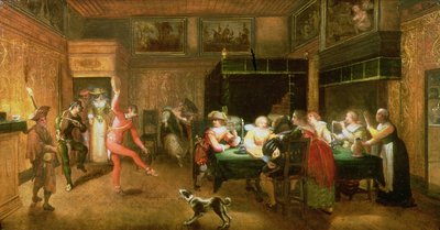 Um divertido arlequim de Willem Anthonissone Anthonis