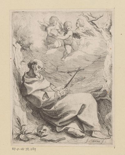 São Francisco de Assis com crucifixo de Willem Basse (attributed to)