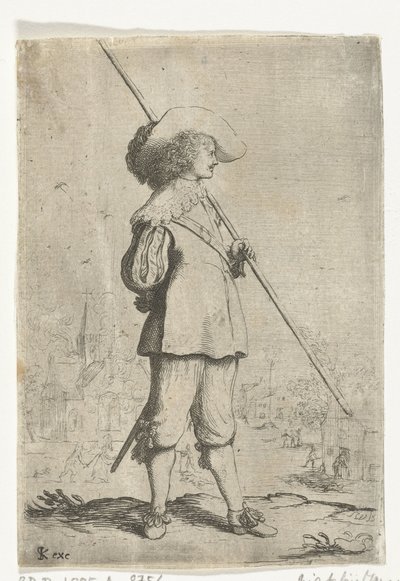 soldado de pé de Willem Basse (attributed to)