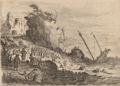 São Paulo naufragou na Ilha de Malta, 1634. de Willem Basse