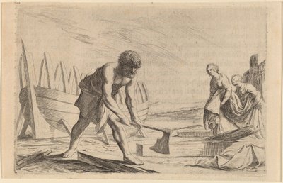 Ulisses na Ilha da Deusa Calypso de Willem Basse