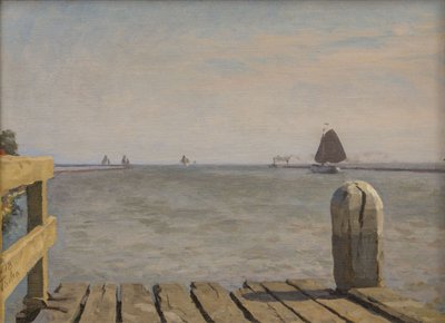 Cais em Enkhuizen, 1918. de Willem Bastiaan Tholen