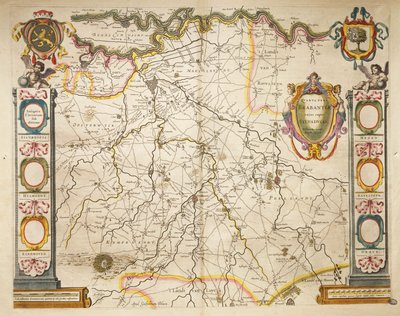 Brabant do Theatrum Orbis Terrarum por Willem Bleau, Amsterdam de Willem Blaeu