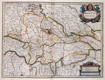 Ducado de Mântua, mapa de Willem Blaeu (1571-1638), Itália de Willem Blaeu