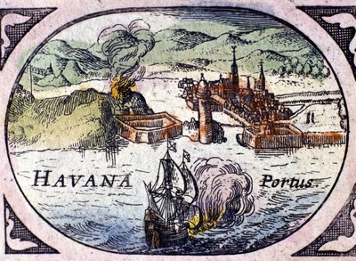 Havana, com base no Atlas de William Blaeu de Willem Blaeu