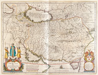 Império Persa, em "Theatrum Orbis Terrarum, sive Atlas Novus" de Willem Blaeu, Amesterdão de Willem Blaeu