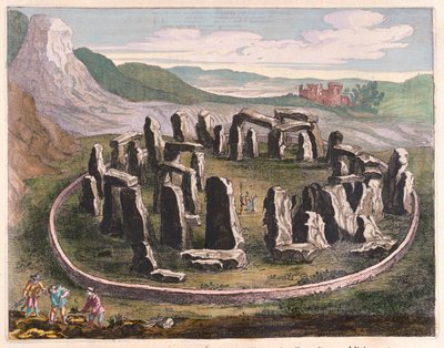 Stonehenge, em "Theatrum Orbis Terrarum, sive Atlas Novus" de Willem Blaeu, Amesterdão de Willem Blaeu