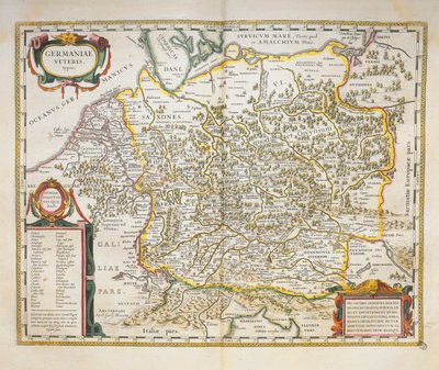 Veteris Alemanha do Theatrum Orbis Terrarum de Willem Bleau, Amsterdão de Willem Blaeu