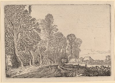 Estrada na orla da floresta de Willem Buytewech