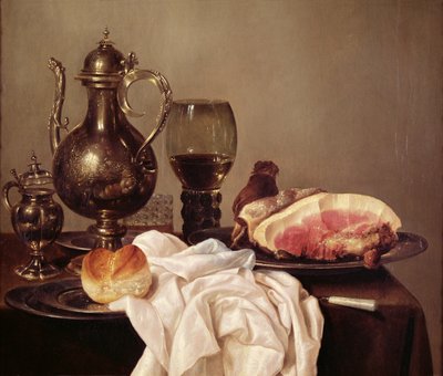 Café da manhã ainda vida de Willem Claesz. Heda