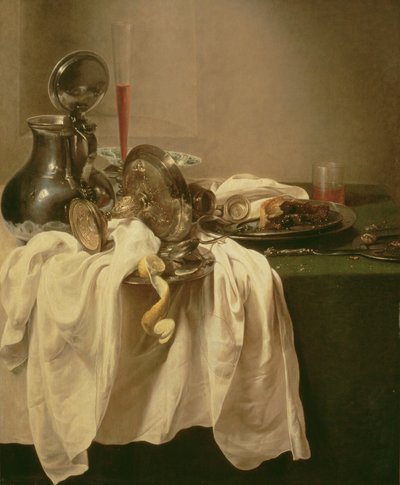 Natureza Morta (óleo sobre tela) de Willem Claesz. Heda