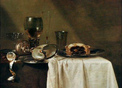 A torta de groselha, 1635 de Willem Claesz. Heda