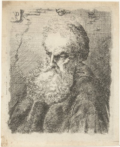 Busto de um velho com barba de Willem Cornelis van Dijk