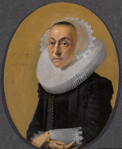 Retrato de uma Mulher de Willem Cornelisz Duyster (attributed to)