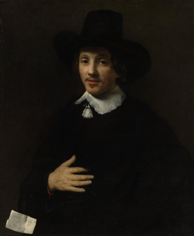 Retrato de um auto-retrato de homem, 1653 ou 1655. de Willem Drost