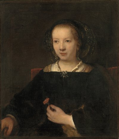 Jovem com um cravo de Willem Drost