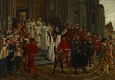 Um mártir do século XVI - Johanna Van Santhoven, 1883. de Willem Geets