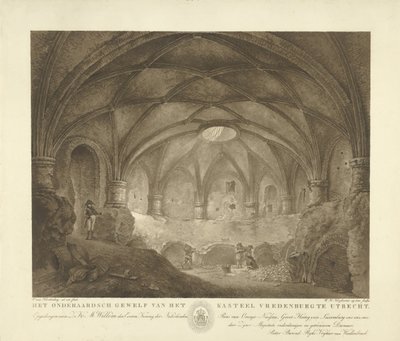 Abóbada do Castelo de Vredenburg
O cofre subterrâneo do Castelo de Vredenburg em Utrecht (título sobre o objecto) de Willem Hendrik Hoogkamer