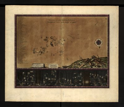Mapa das Minas de Sal de Wieliczka de Willem Hondius