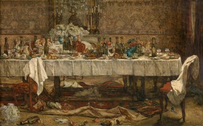 Após o Casamento (óleo sobre painel) de Willem II Linnig
