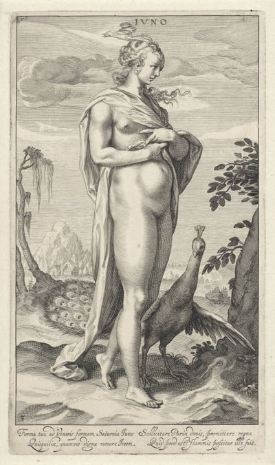 Juno com pavão
Iuno (título sobre o objecto)
Julgamento de Paris (título da série) de Willem Isaacsz. van Swanenburg