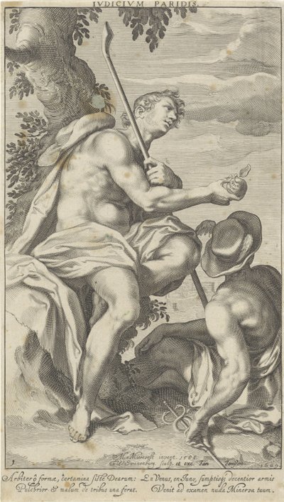 Paris e Mercúrio
Iudicium Paridis (título sobre o objecto)
Julgamento de Paris (título da série) de Willem Isaacsz. van Swanenburg