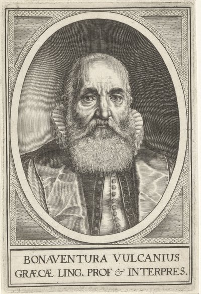 Portret van Bonaventura Vulcanius de Willem Isaacsz. van Swanenburg