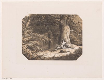 Meio homem despido na floresta de Willem Jacob Hofdijk