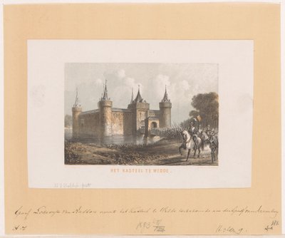 O castelo em Wedde (título no objeto) de Willem Jacob Hofdijk