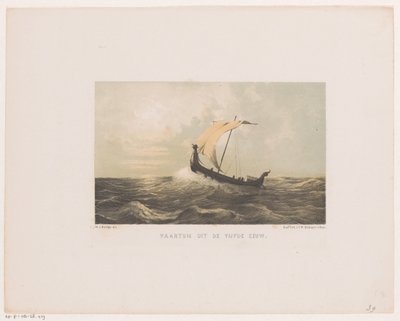 Navio, século V Navio do século V (título no objeto) de Willem Jacob Hofdijk