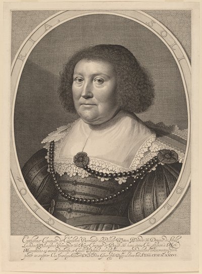 Catarina, Condessa de Pallandt de Willem Jacobsz Delff after Michiel van Miereveld